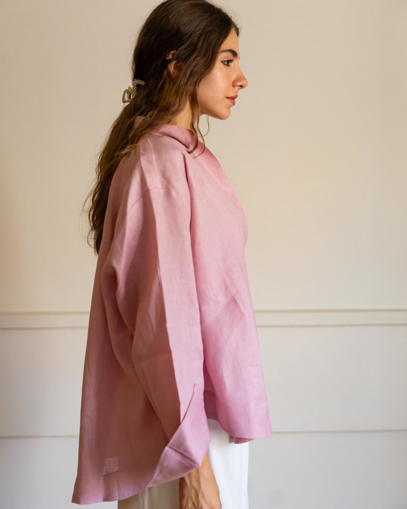 The soft glow top-pink