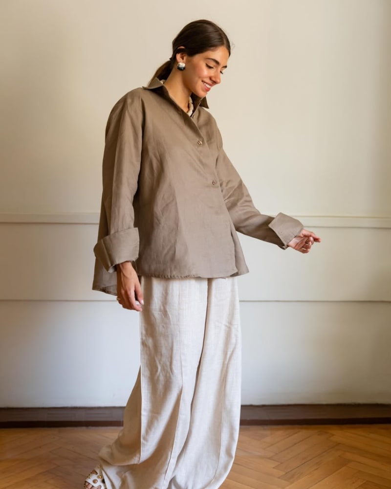 Flowy pants - beige 