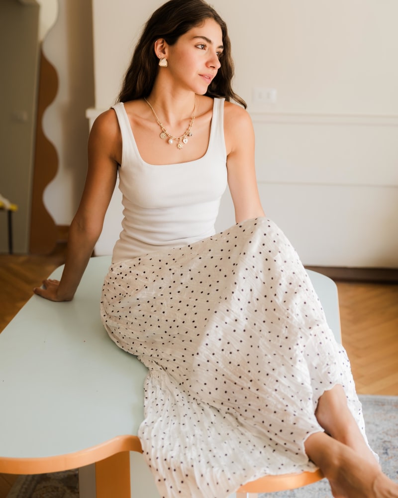 Polka dots skirt
