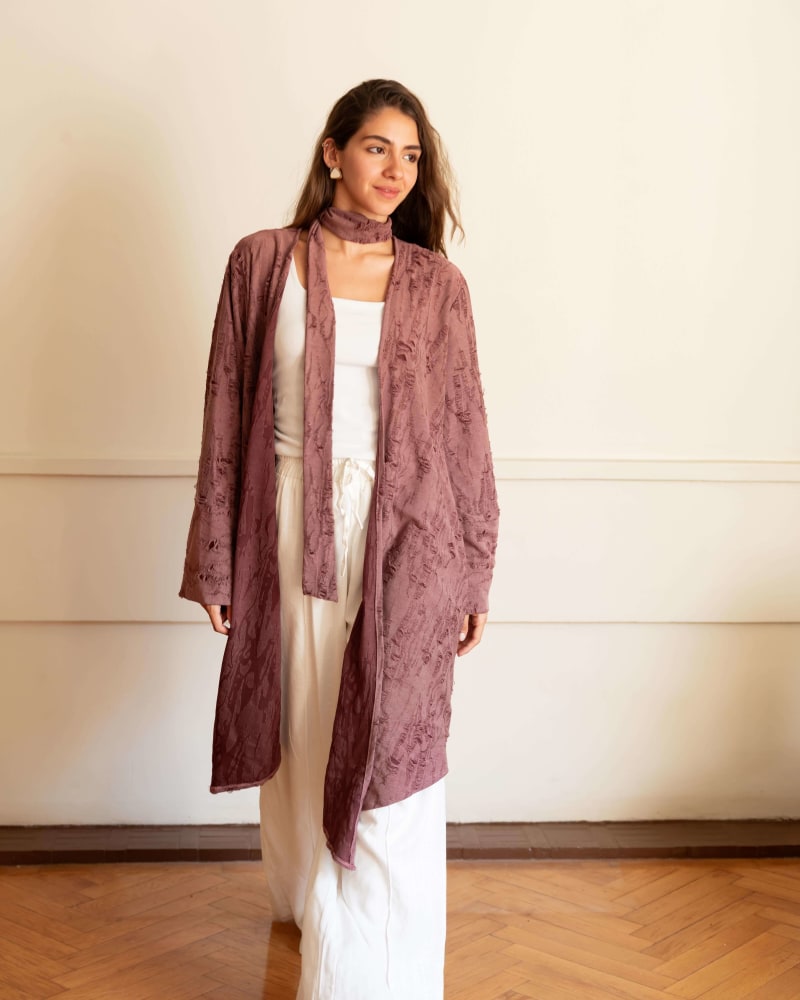 The oasis kimono-Dusty mauve