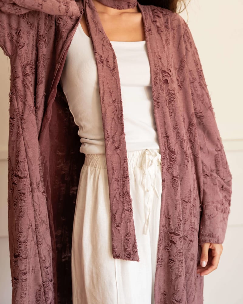 The oasis kimono-Dusty mauve
