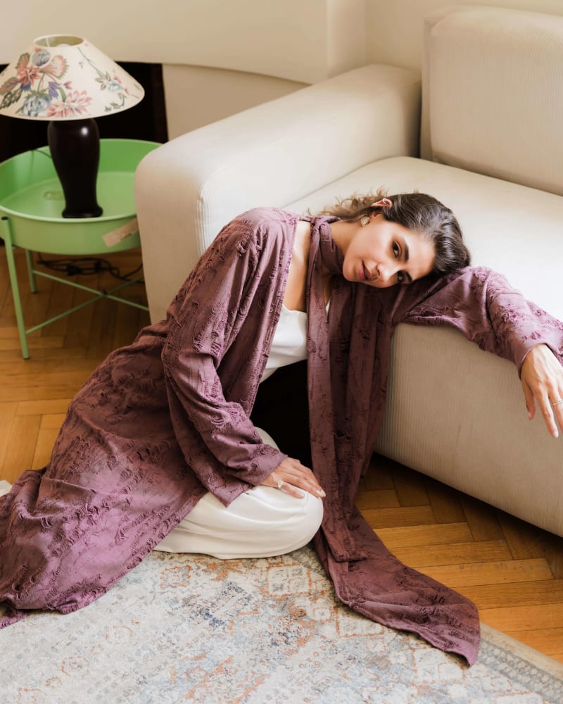 The oasis kimono-Dusty mauve