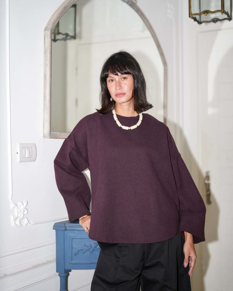 Miren top-plum