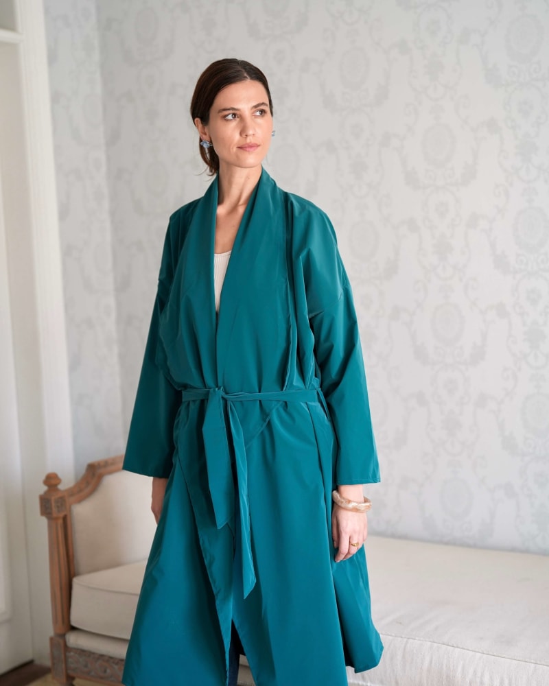 The waterproof coat-Petroleum 