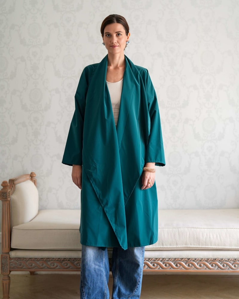 The waterproof coat-Petroleum 