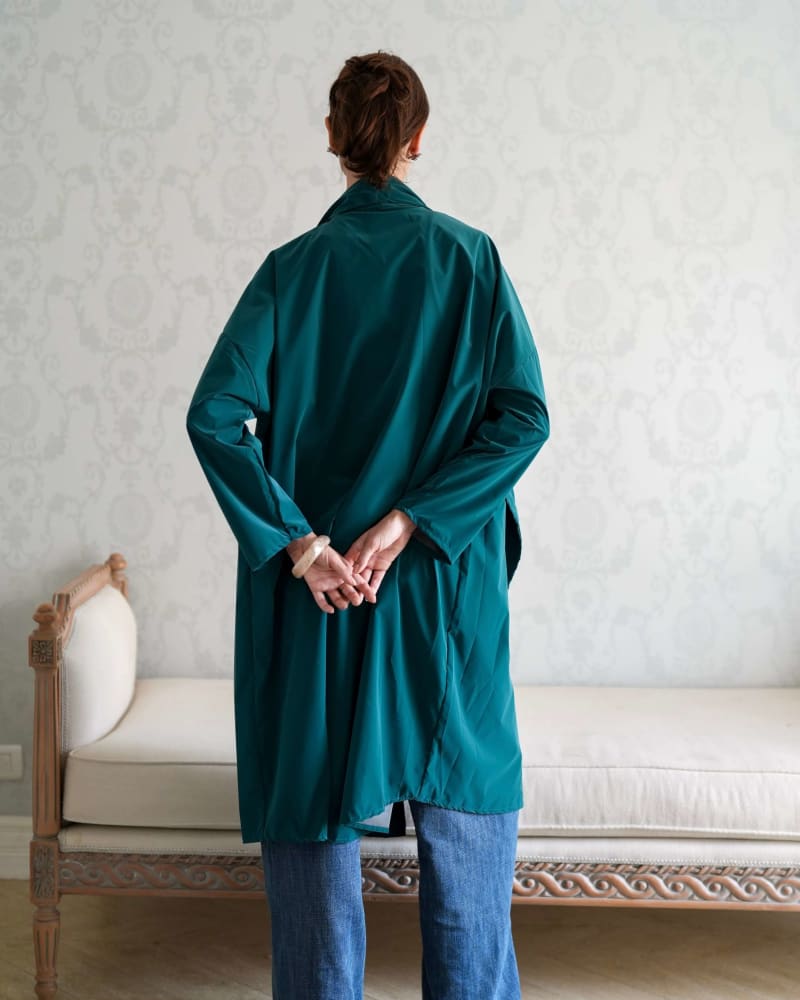 The waterproof coat-Petroleum 