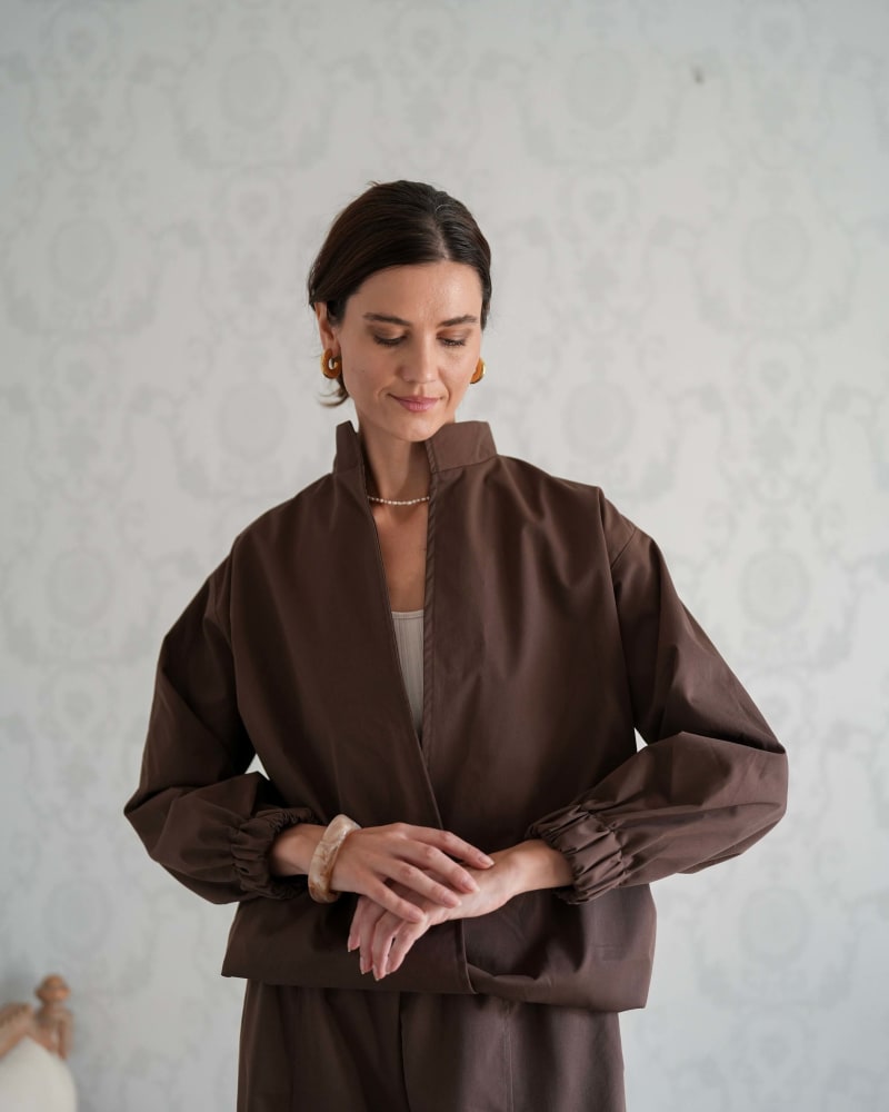 The iconic jacket-brown