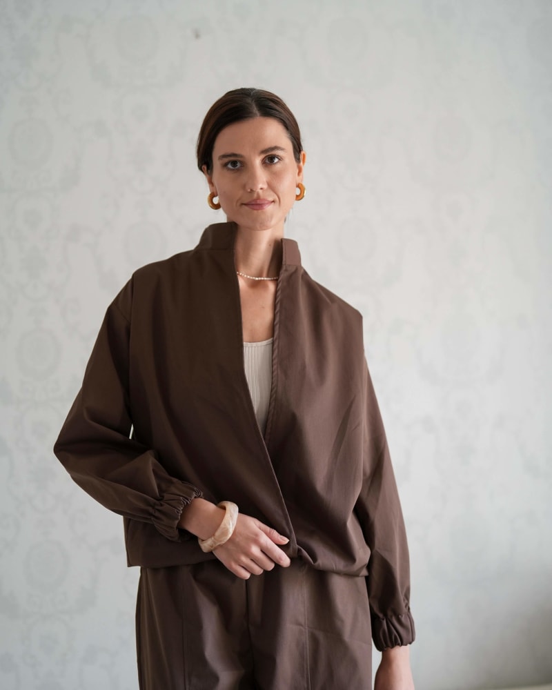 The iconic jacket-brown