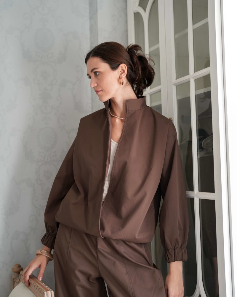 The iconic jacket-brown