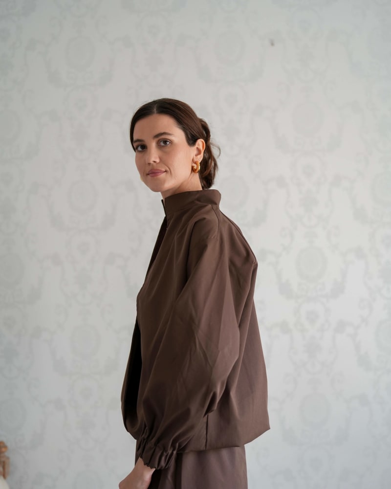 The iconic jacket-brown