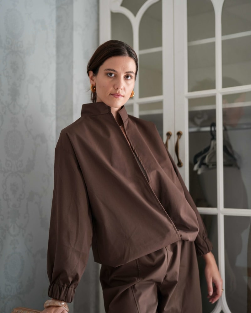 The iconic jacket-brown