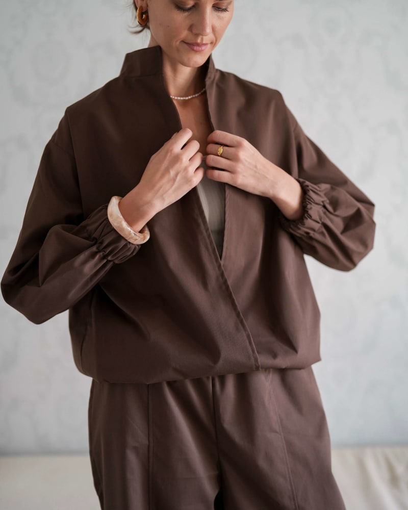 The iconic jacket-brown