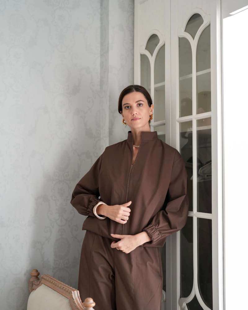 The iconic jacket-brown