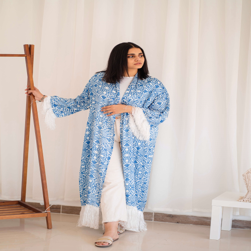 Dahlia kimono in blue