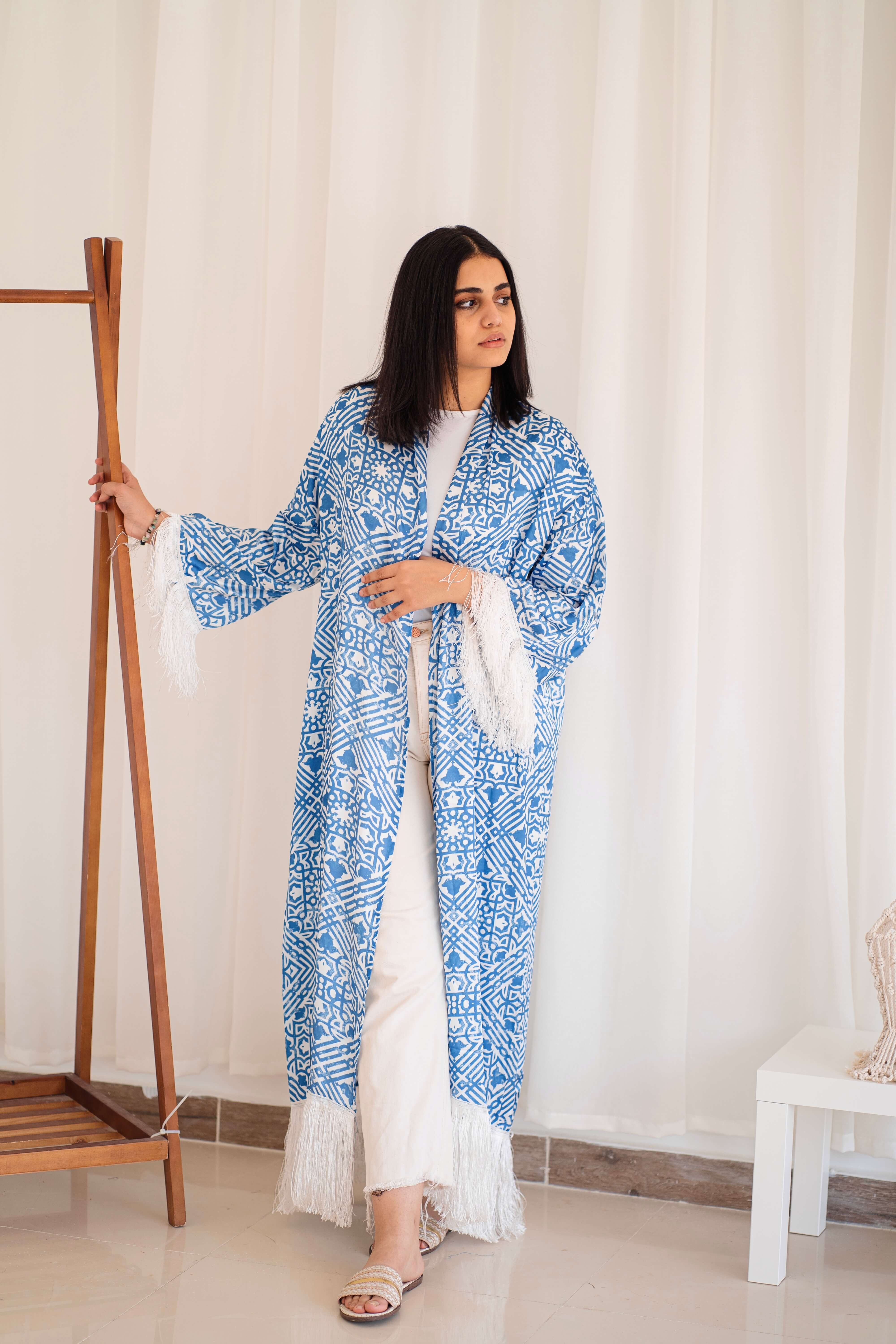 Dahlia kimono in blue Image