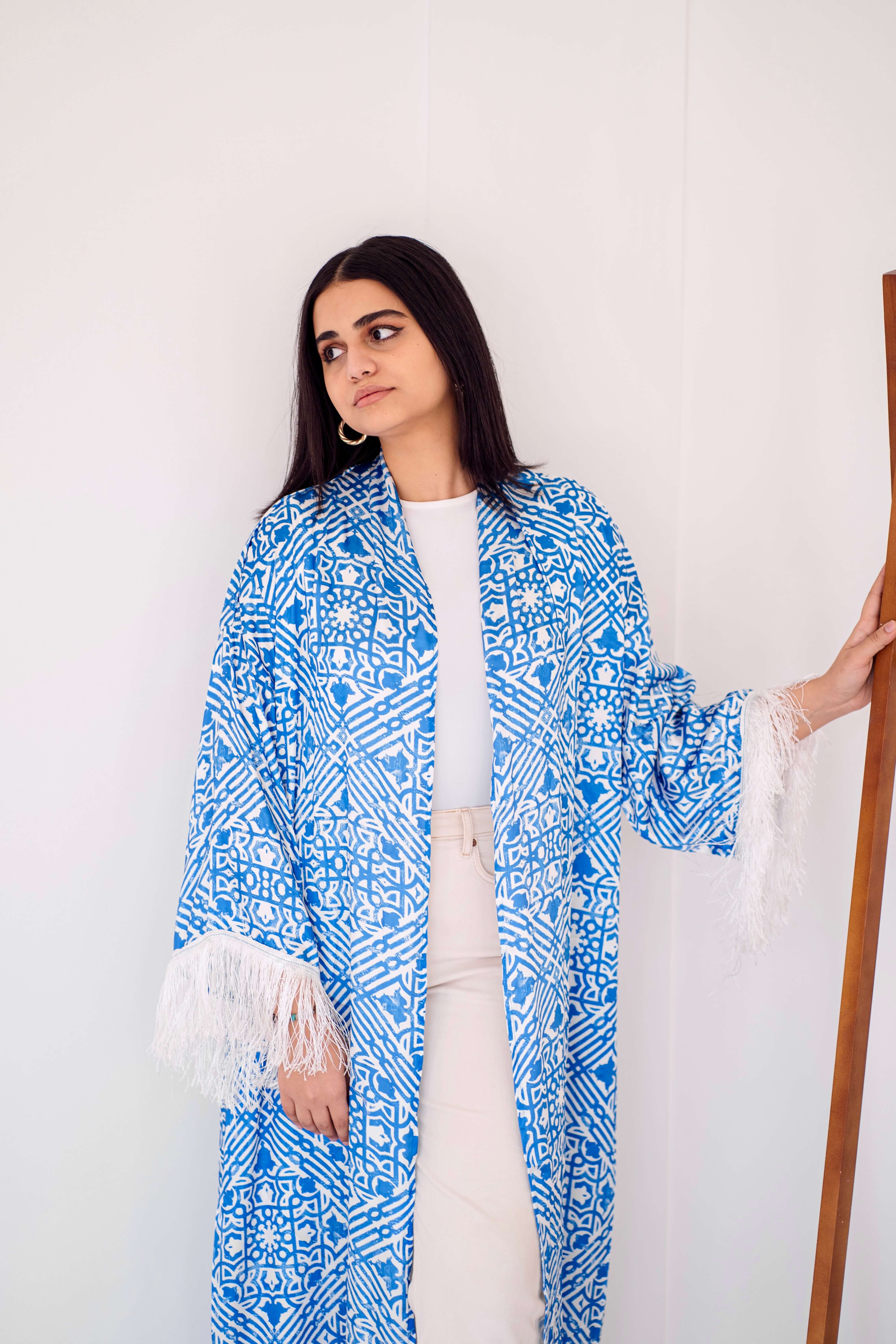 Dahlia kimono in blue Image