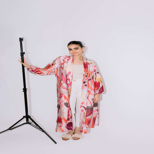 Gardenia silk kimono