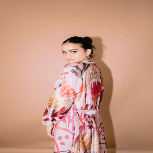 Gardenia silk kimono