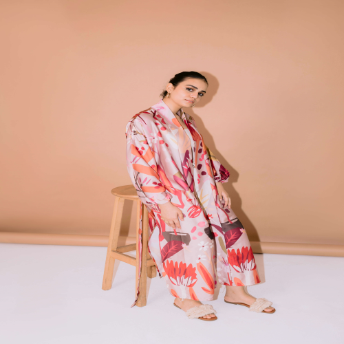 Gardenia silk kimono