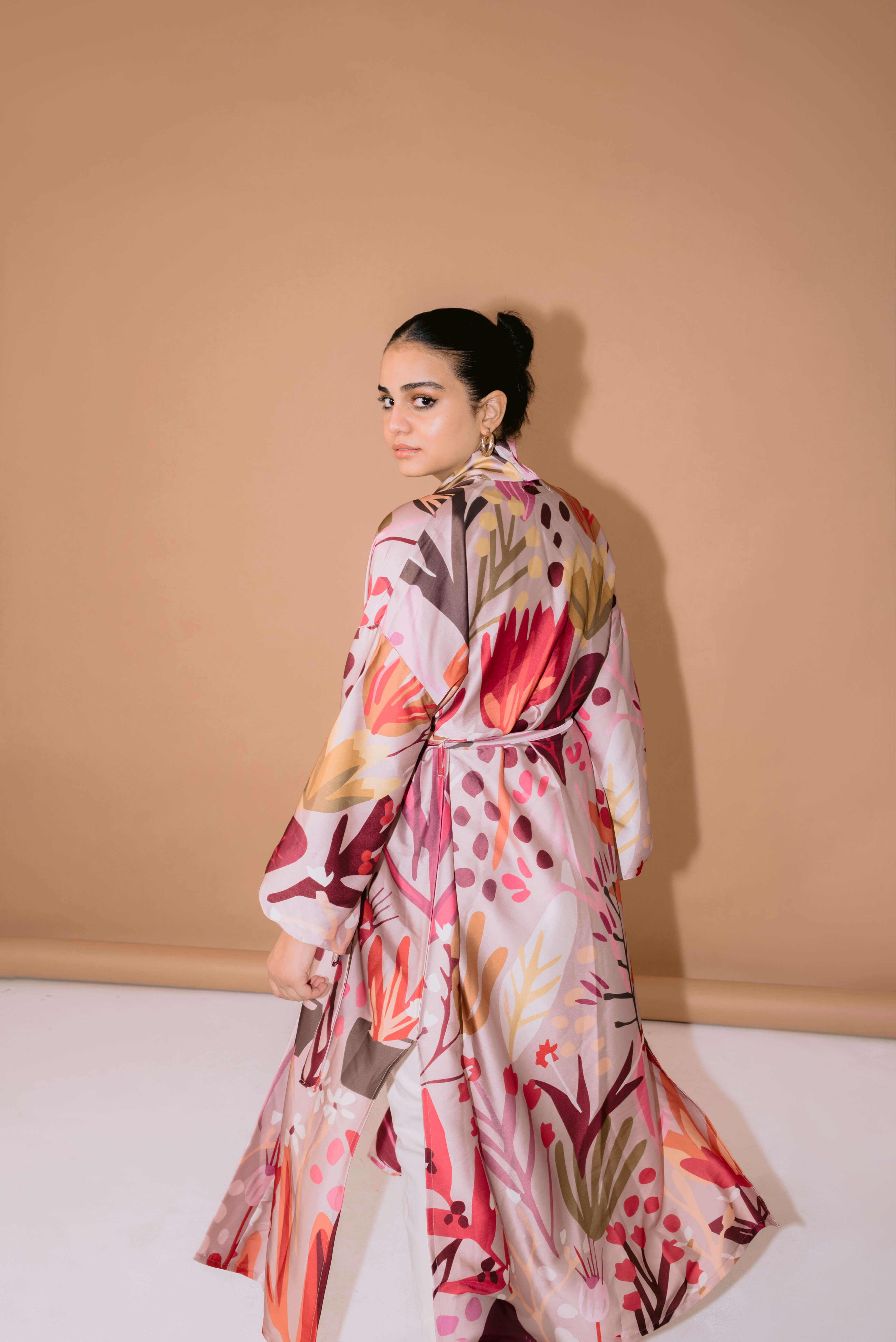 Gardenia silk kimono Image