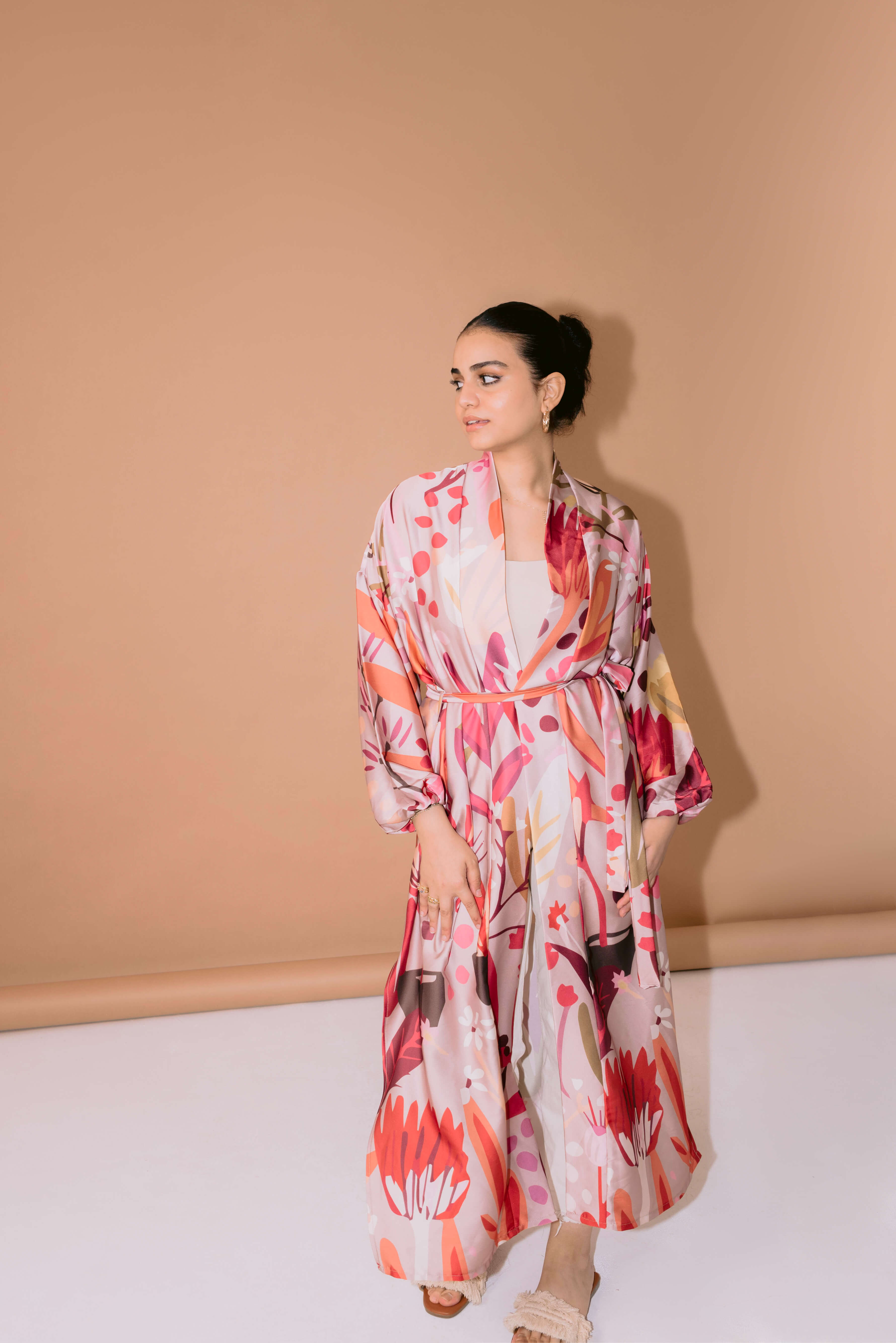 Gardenia silk kimono Image