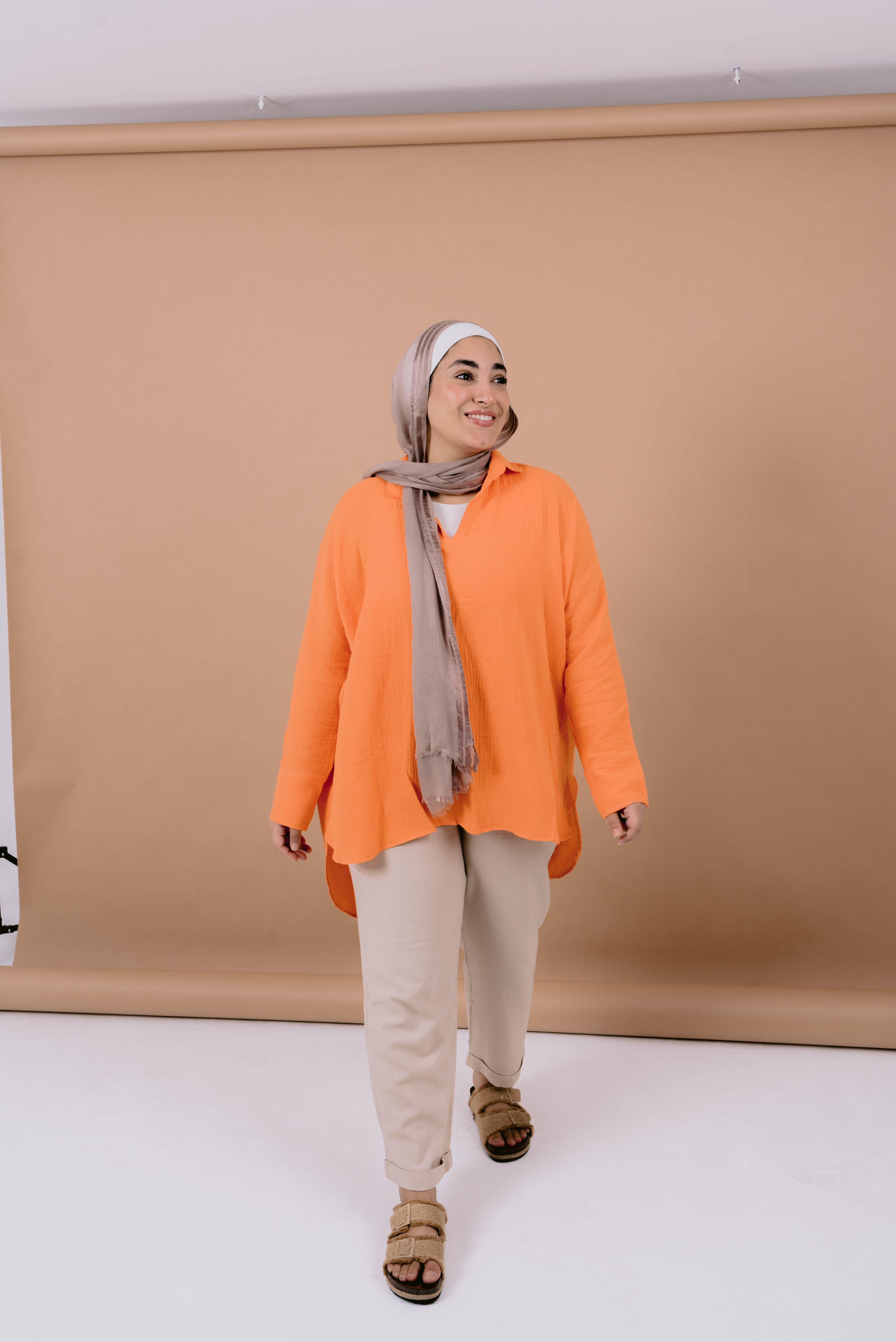 Ellen top in orange  Image