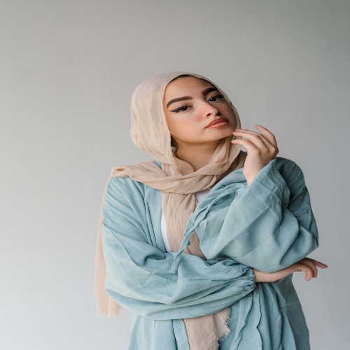 Flowy cardigan in baby blue 