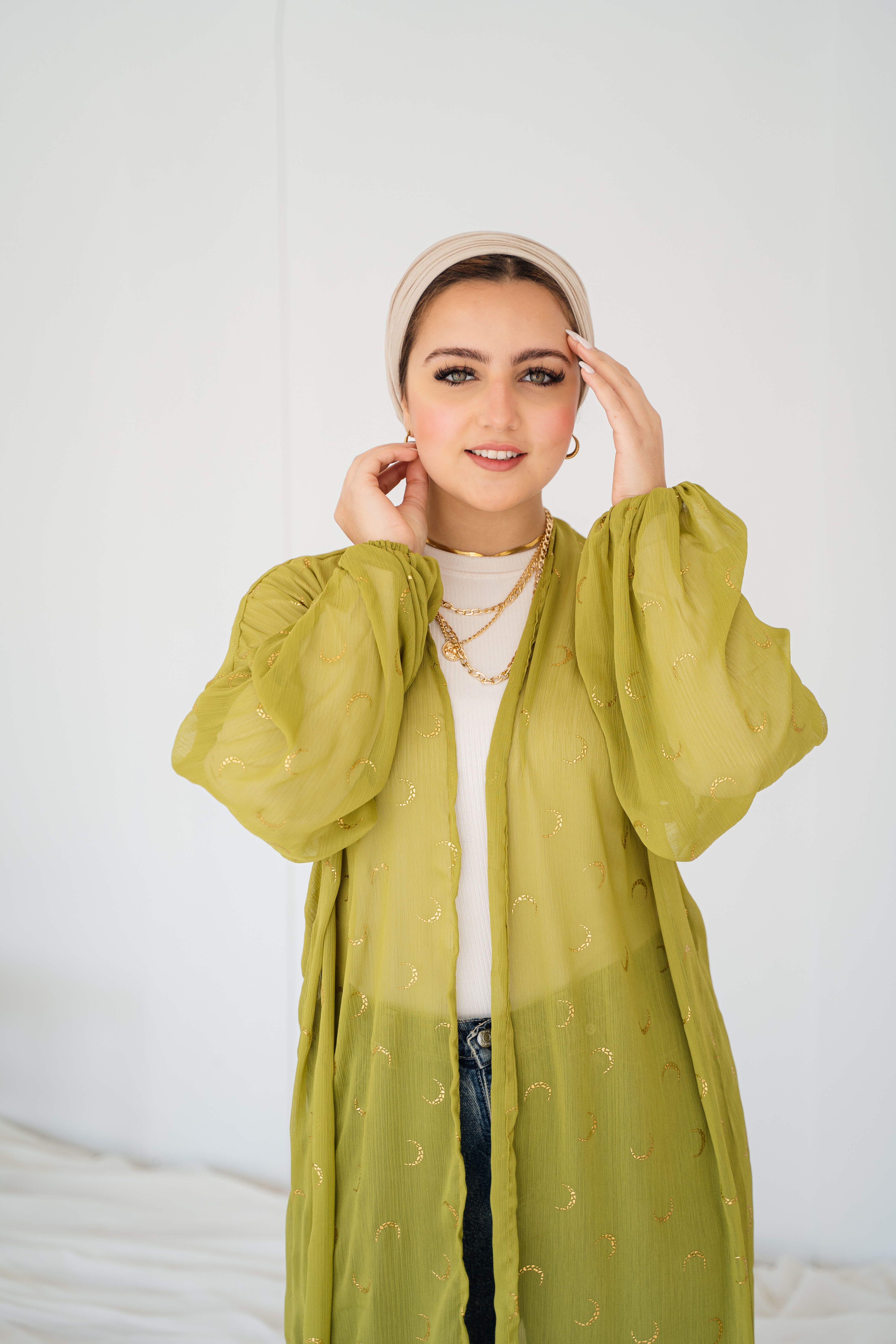 Galaxy kimono in lime green Image