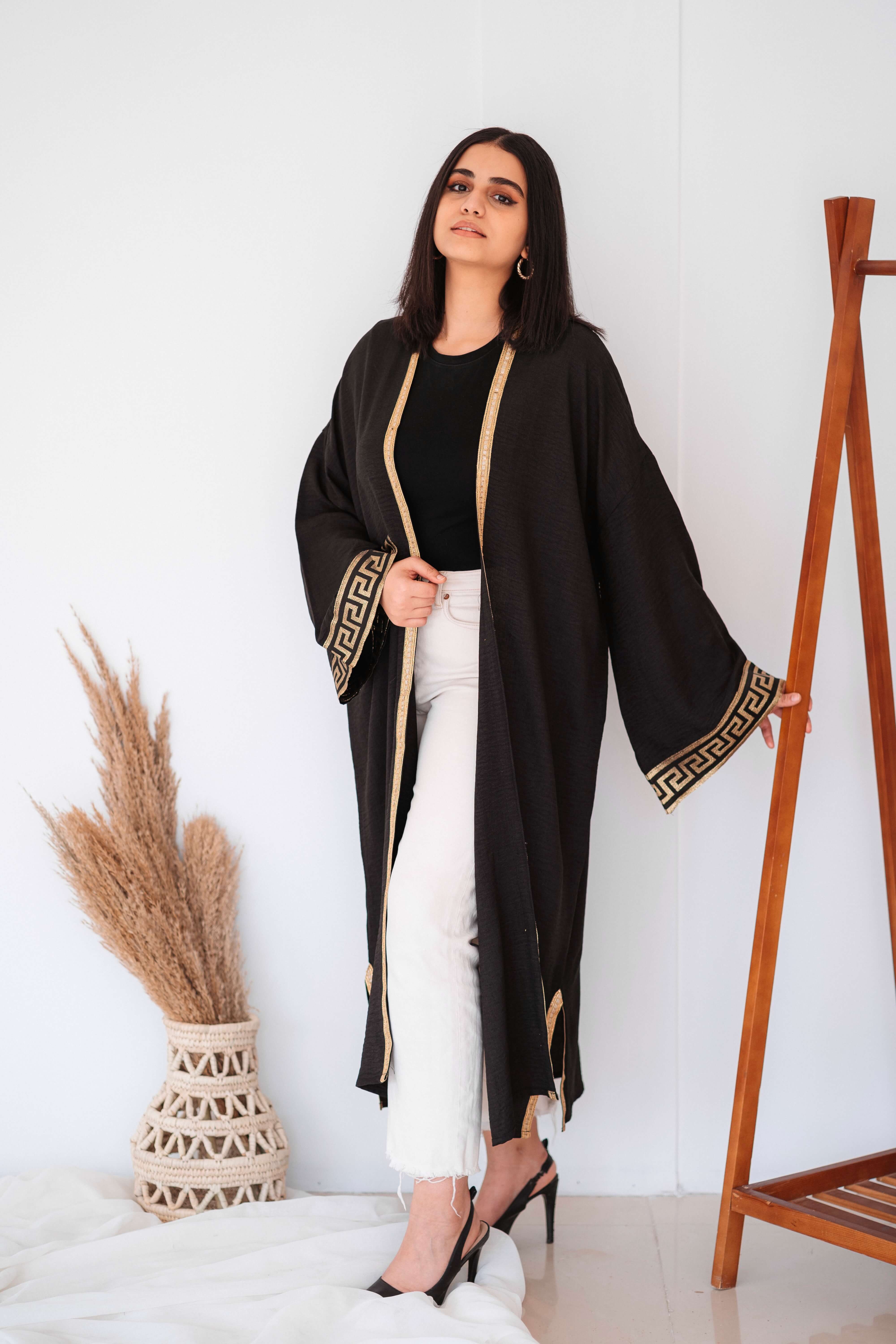  geomitric Calligraphy kaftan  Image